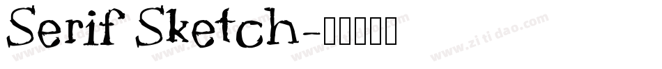 Serif Sketch字体转换